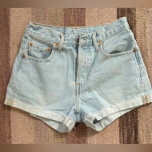 Levi's 501 light wash High-Rise Denim Cutoff Shorts